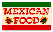 Mexican Food colorful restaurant/ cantina/ metal sign