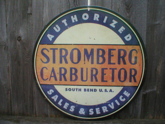 STROMBERG CARBURETOR SALES SERVICE Heavy Metal Sign
