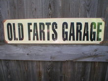 OLD FARTS GARAGE HEAVY METAL SIGN
