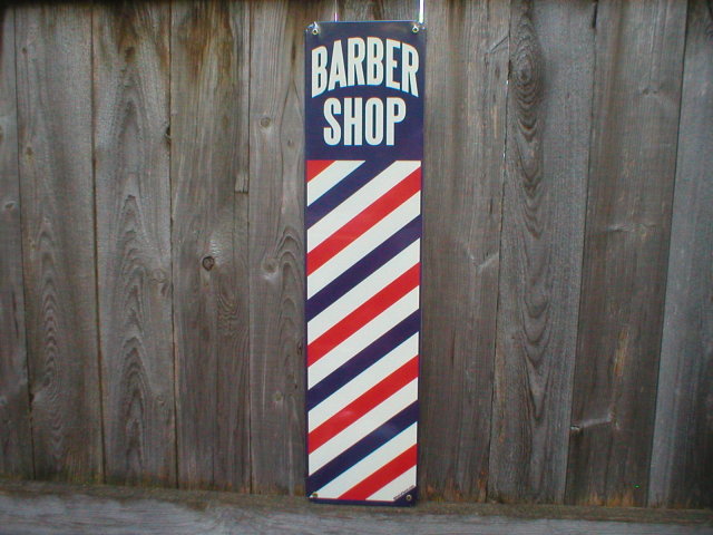 BARBER SHOP POLE SIGN HEAVY METAL