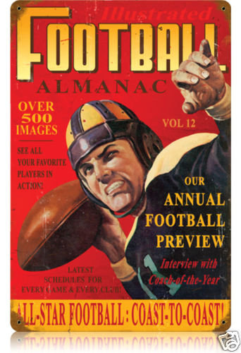 Football Almanac HEAVY METAL SIGN