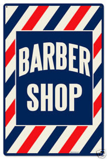 Barber Shop RETRO SIGN HEAVY METAL