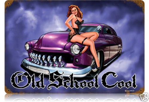 OLD SCHOOL COOL MERCURY HEAVY METAL SIGN