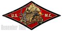 US Marines Diamond Shape Heavy Metal Sign