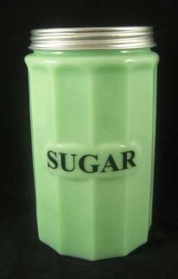 JADITE JADEITE LARGE SUGAR CANISTER