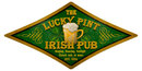 Lucky Pint Irish Pub diamond shape HEAVY METAL SIGN