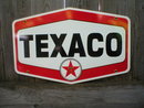 TEXACO HEXAGON DIE CUT HEAVY METAL SIGN