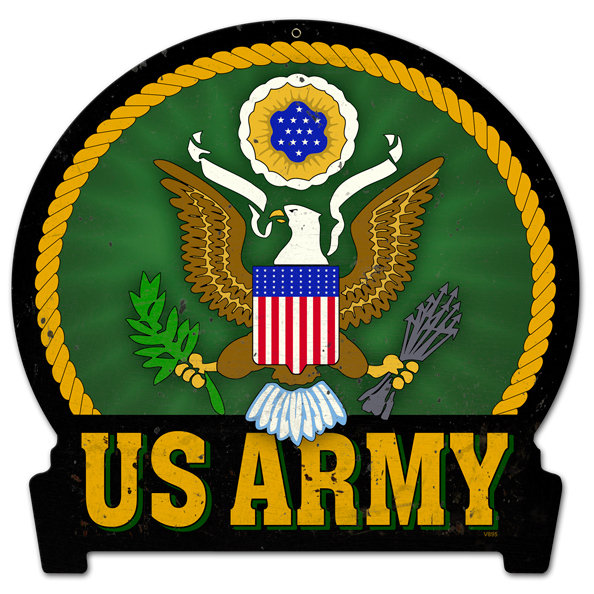 ARMY US Army Insignia HEAVY METAL SIGN