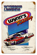 Wynn's Racing NHRA 1995 heavy metal sign