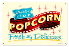 Fresh Popcorn theater sign HEAVY METAL SIGN