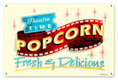 Fresh Popcorn theater sign HEAVY METAL SIGN