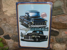 Classic Haulers chevy trucks METAL SIGN