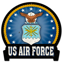 USAF insignia HEAVY METAL SIGN