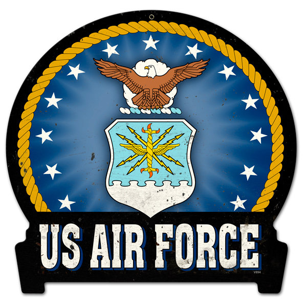 USAF insignia HEAVY METAL SIGN