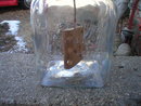 LARGE GLASS BUTTER CHURN DAZEY NO 80