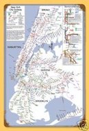 New York Subway Map HEAVY METAL SIGN