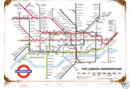 London Underground map HEAVY METAL SIGN old look