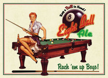 Eight Ball Ale METAL SIGN