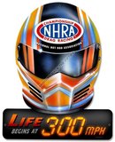 LIFE BEGINS AT 300 MPH Heavy Metal Sign