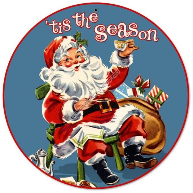 Tis The Season Christmas Heavy Metal Sign
