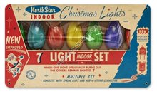 Northstar Christmas Lights Heavy Metal Sign