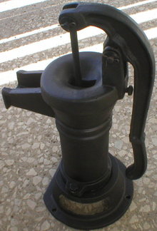 Cast Iron Black Cistern Pump yard decor