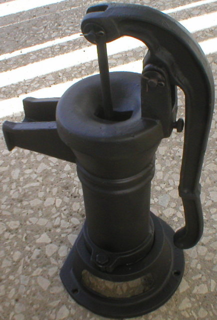 Cast Iron Black Cistern Pump yard decor