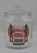 OOGA BOOGA JUNGLE LICORICE Clear Glass Counter Jar