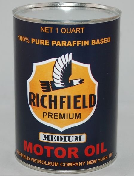 Richfield Blue 32 Fluid Oz. Metal Oil Can