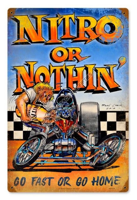 NITRO OR NOTHIN HEAVY METAL SIGN