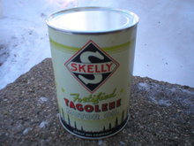 NEW SKELLY TAGOLENE METAL OIL CAN 32 FL. OZ. METAL