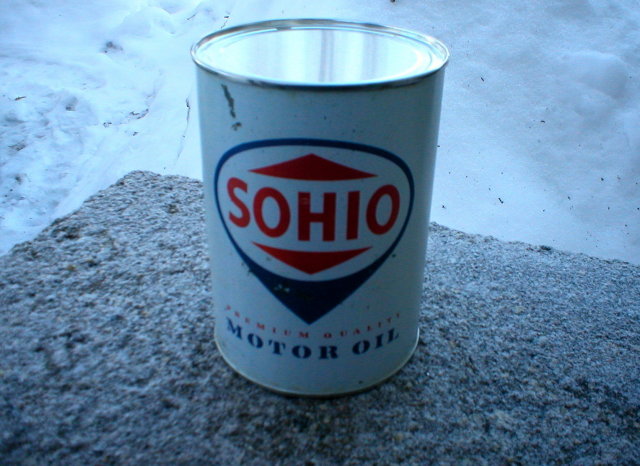 NEW SOHIO MOTOR OIL CAN