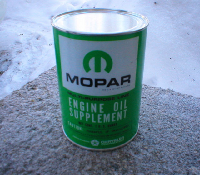 MOPAR ENGINE OIL SUPPLEMENT CAN EMPTY