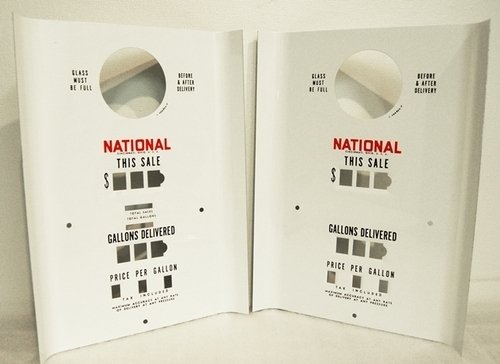 NATIONAL A62 GAS PUMP COMPUTER FACES
