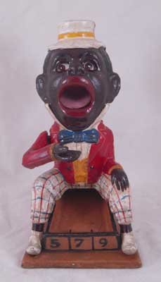 BLACK AMERICANA BOY MECHANICAL BANK
