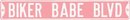 BIKER BABE BLVD HEAVY METAL STREET SIGN EMBOSSED