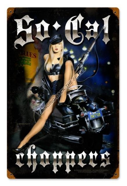 SO CAL CHOPPERS HEAVY METAL SIGN