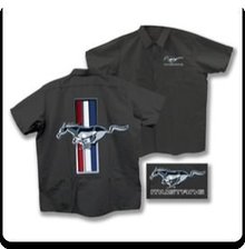 FORD MUSTANG GREY WORK SHIRT