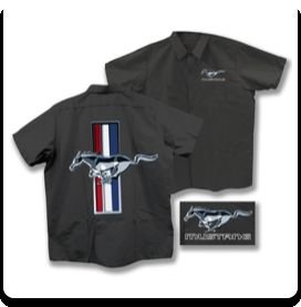FORD MUSTANG GREY WORK SHIRT