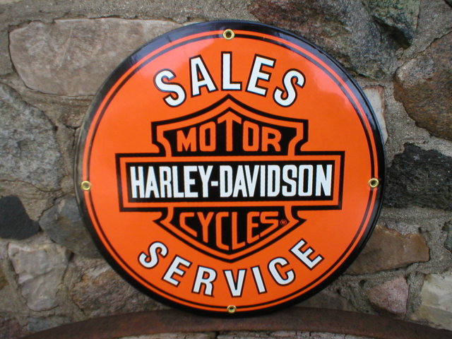 HD ROUND PORCELAIN COATED SIGN
