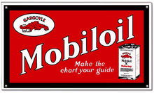MOBILOIL GARGOYLE RED POWDER COATED SIGN
