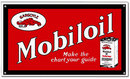 MOBILOIL GARGOYLE RED POWDER COATED SIGN