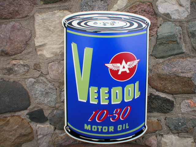 VEEDOL MOTOR OIL CAN SIGN