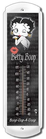 BETTY BOOP DINER THERMOMETER SIGN