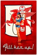 FILL ER UP LARGE METAL SIGN