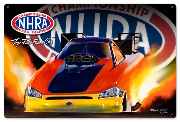 Top Fuel Funny Car Metal Sign