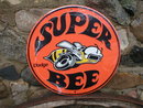 DODGE SUPER BEE ROUND METAL SIGN