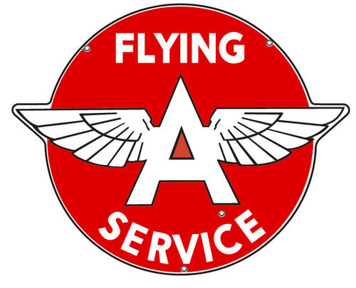 FLYING A SERVICE HEAVY METAL SIGN 35
