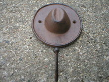 RUSTIC HAT HOOK CAST IRON