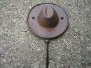 RUSTIC HAT HOOK CAST IRON